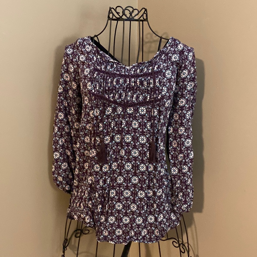 Floral Patterned Women's Top
